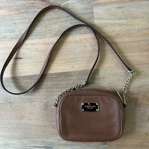 Michael Kors cross body brown leather